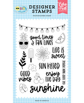 Echo Park Good Times And Tan Lines Designer Stamps (SK312045) (DISCONTINUED)