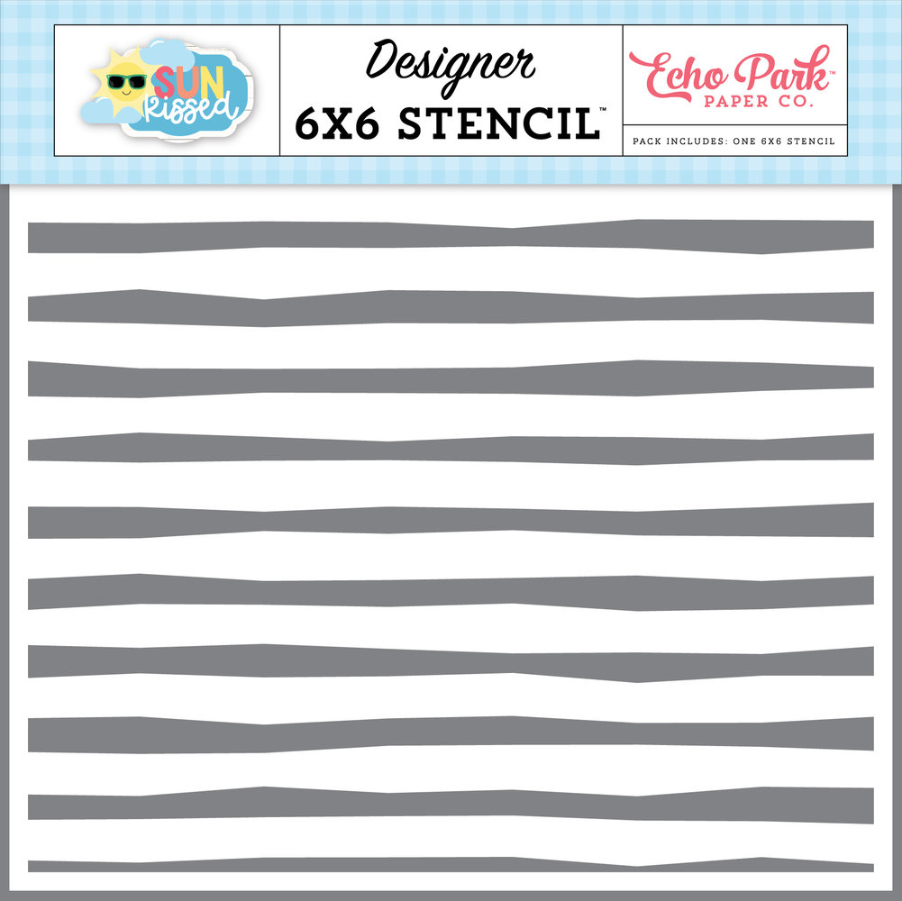 Echo Park Life Is Sweet Stripes Stencil (SK312035) (DISCONTINUED)
