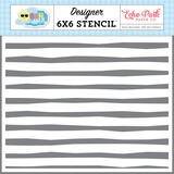 Echo Park Life Is Sweet Stripes Stencil (SK312035) (DISCONTINUED)