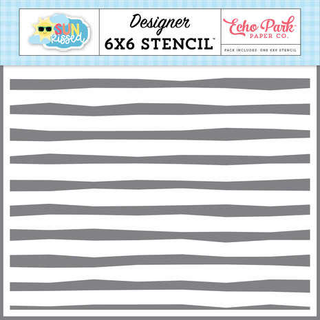Echo Park Life Is Sweet Stripes Stencil (SK312035) (DISCONTINUED)