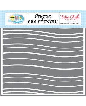 Echo Park Good Vibes Waves Stencil (SK312034) (DISCONTINUED)