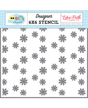 Echo Park Happy Life Flowers Stencil (SK312033) (OUTLET)