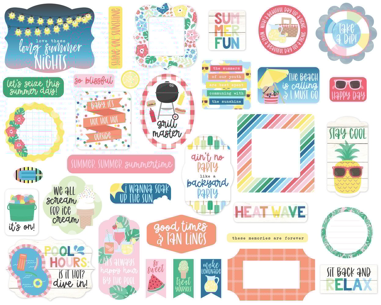 Echo Park Sun Kissed Ephemera (SK312024) (OUTLET) Echo Park Sun Kissed Ephemera (SK312024) (OUTLET)