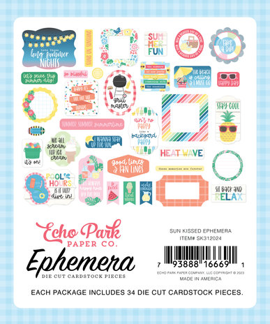Echo Park Sun Kissed Ephemera (SK312024) (OUTLET) Echo Park Sun Kissed Ephemera (SK312024) (OUTLET)