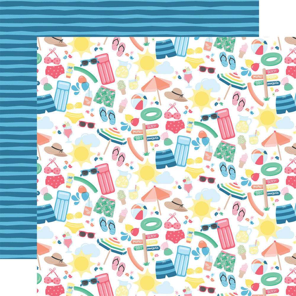 Echo Park Sun Kissed 6x6 Inch Paper Pad (SK312023) (DISCONTINUED)