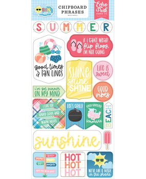 Echo Park Sun Kissed Chipboard Phrases (SK312022) (DISCONTINUED)