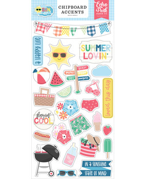 Echo Park Sun Kissed Chipboard Accents (SK312021) (DISCONTINUED)