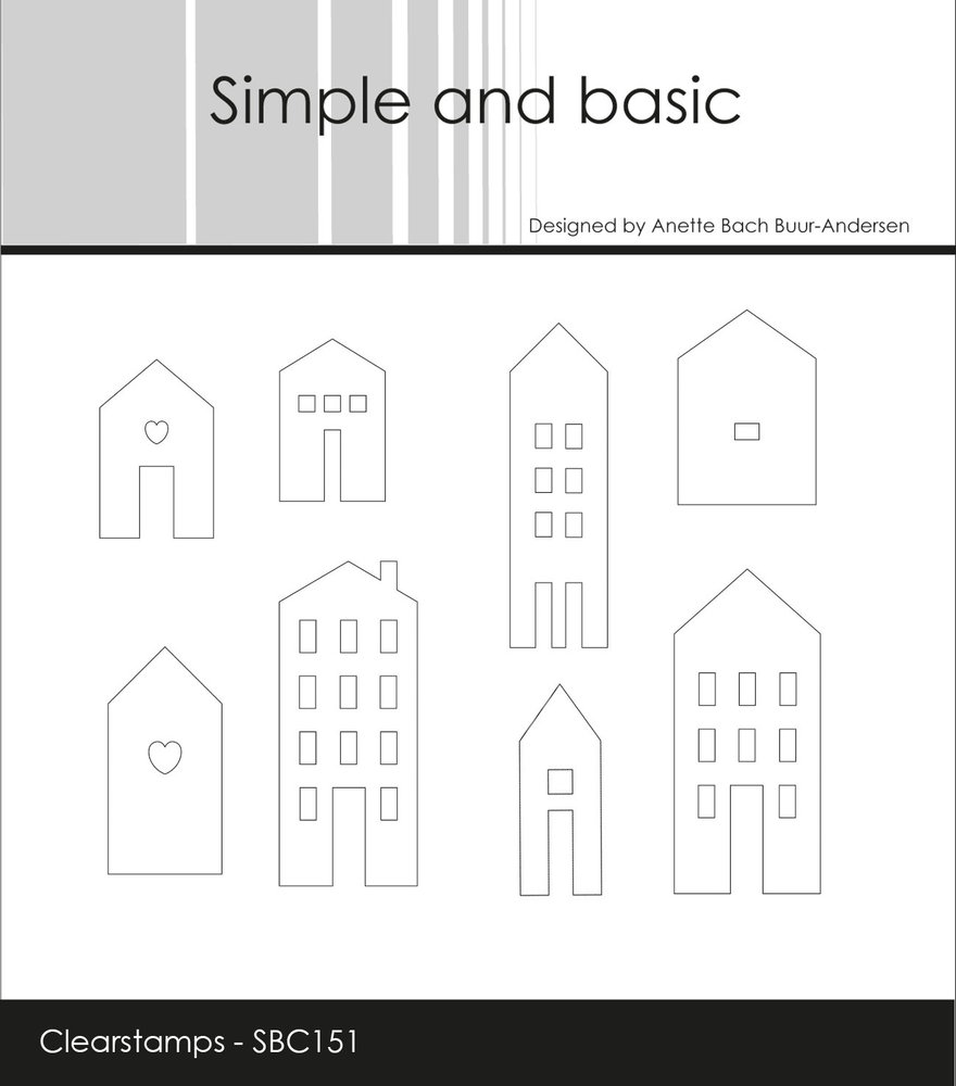 Simple and Basic Town Houses Clear Stamps (SBC151) (OUTLET)