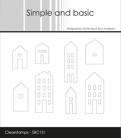 Simple and Basic Town Houses Clear Stamps (SBC151) (OUTLET)