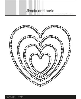 Simple and Basic Circle Edges Heart Cutting Dies (SBD295) (DISCONTINUED)