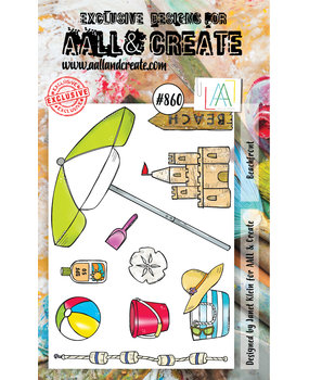 Aall and Create Stamp Set A6 Beachfront (AALL-TP-860) (DISCONTINUED)