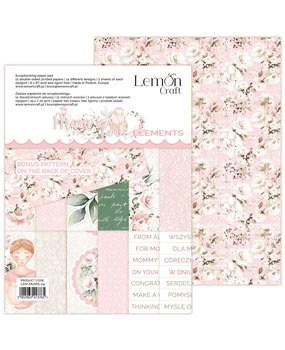 LemonCraft Mums' Love Elements 6x8 Inch Paper Pad (LEM-MUMS-04) (OUTLET)