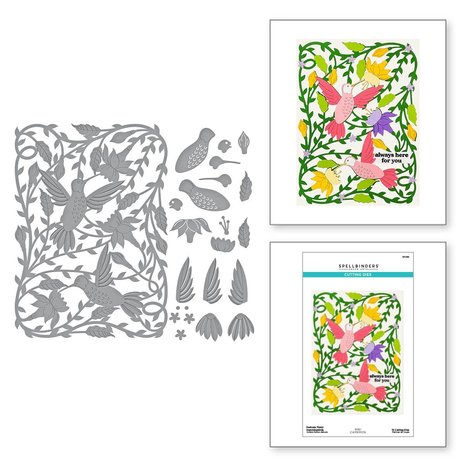 Spellbinders Delicate Floral Hummingbirds Etched Dies (S7-230) (OUTLET) Spellbinders Delicate Floral Hummingbirds Etched Dies (S7-230) (OUTLET)