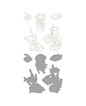 Spellbinders Under the Sea Glimmer Hot Foil Plate & Die Set (GLP-374) (OUTLET)
