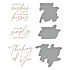 Seahorse Kisses Sentiments Glimmer Hot Foil Plate & Die Set (GLP-372) (OUTLET)