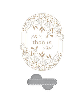 Spellbinders Stylish Oval Thanks Glimmer Hot Foil Plate & Die Set (GLP-373) (OUTLET) Spellbinders Stylish Oval Thanks Glimmer Hot Foil Plate & Die Set (GLP-373) (OUTLET)