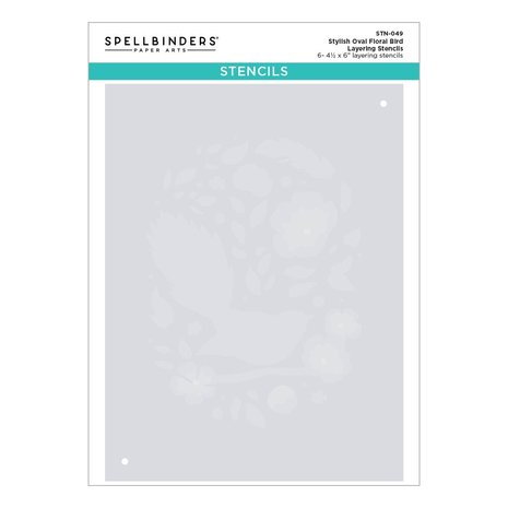 Spellbinders Stylish Oval Floral Bird Layering Stencils (6pcs) (STN-049) (OUTLET) Spellbinders Stylish Oval Floral Bird Layering Stencils (6pcs) (STN-049) (OUTLET)