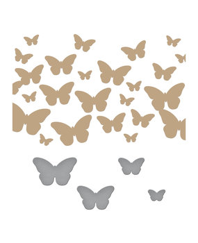 Spellbinders Fluttering By Glimmer Hot Foil Plate & Die Set (GLP-376) (OUTLET)