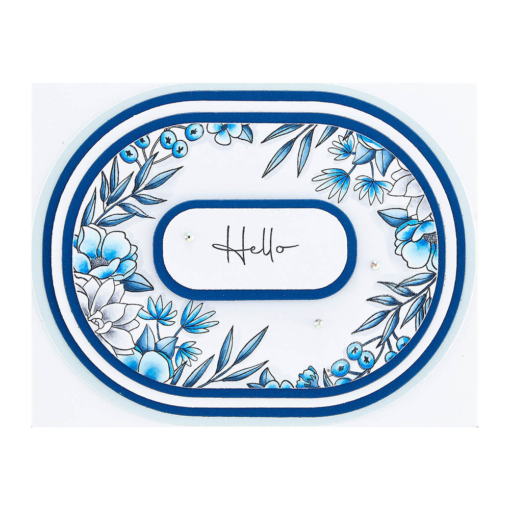 Spellbinders Essential Stylish Ovals Etched Dies (S5-562)