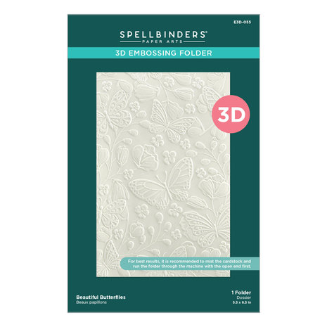 Spellbinders Beautiful Butterflies 3D Embossing Folder (E3D-055) Spellbinders Beautiful Butterflies 3D Embossing Folder (E3D-055)