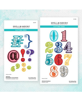 Spellbinders Stitched Numbers & More Bundle (BD-0738) (OUTLET)