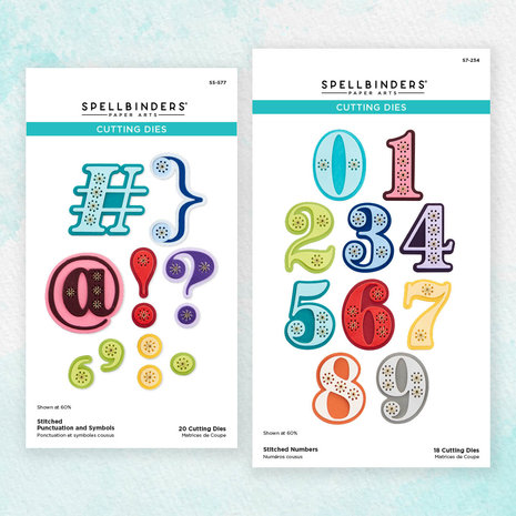 Spellbinders Stitched Numbers & More Bundle (BD-0738) (OUTLET)