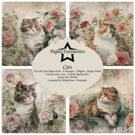Paper Favourites Cats 12x12 Inch Paper Pack (PF444) (DISCONTINUED) Paper Favourites Cats 12x12 Inch Paper Pack (PF444) (DISCONTINUED)