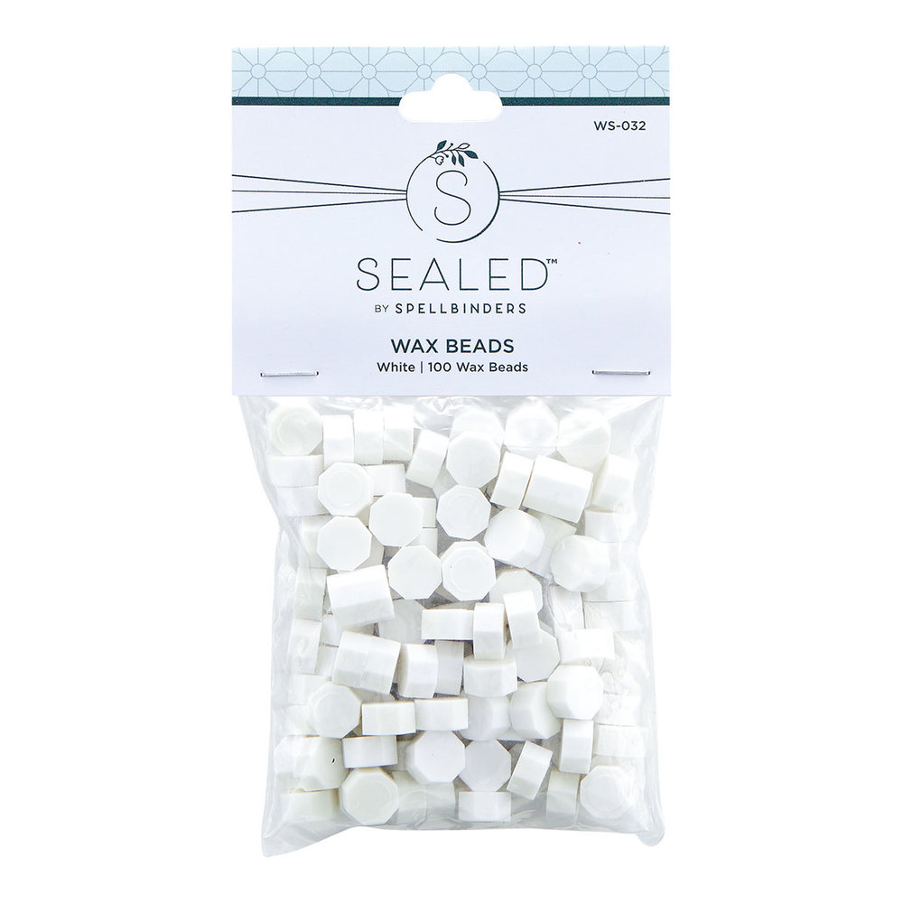 Spellbinders White Wax Beads (100pcs) (WS-032)