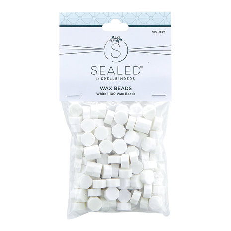 Spellbinders White Wax Beads (100pcs) (WS-032)