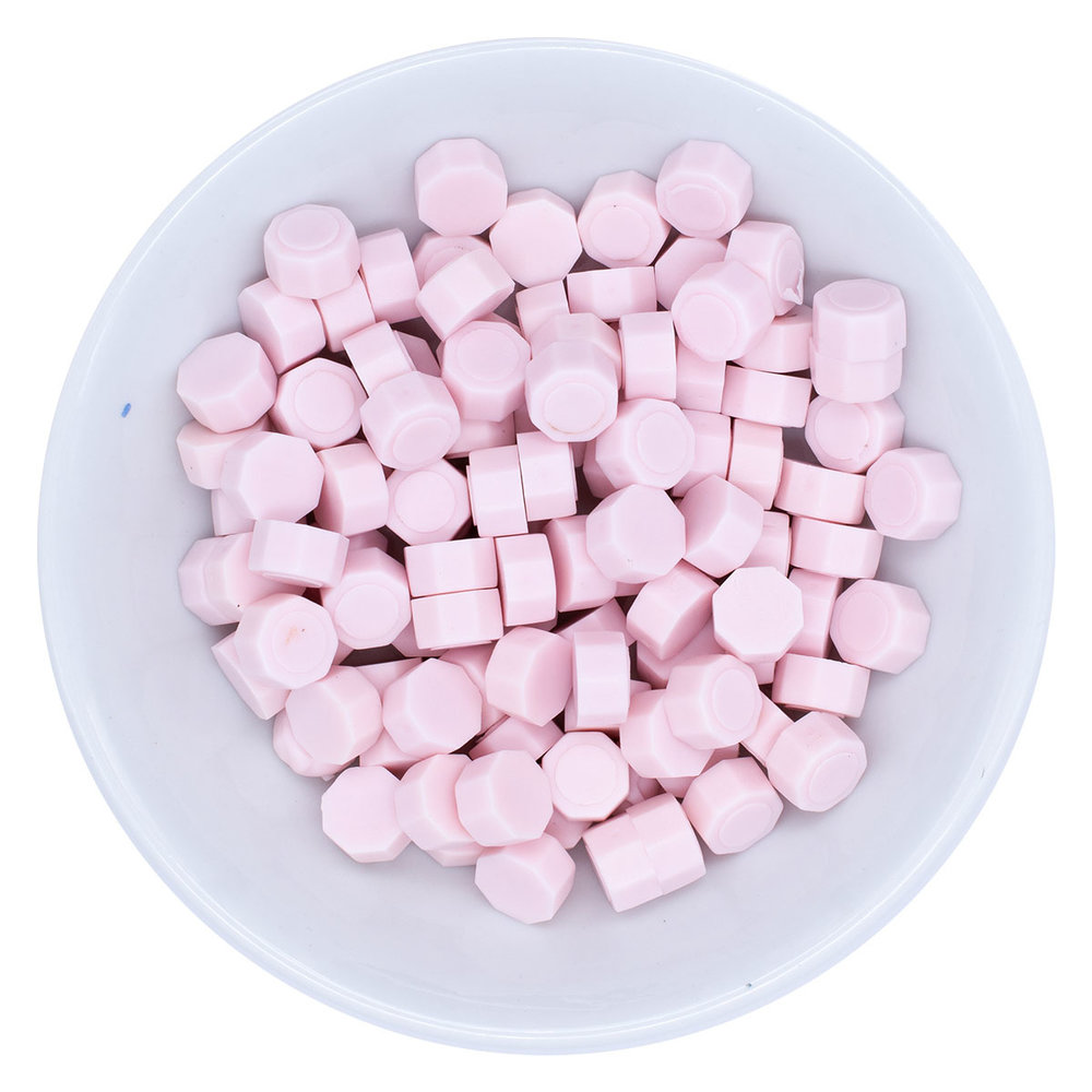 Spellbinders Pastel Pink Wax Beads (100pcs) (WS-038)