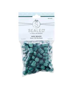 Spellbinders Green Wax Beads (100pcs) (WS-043)