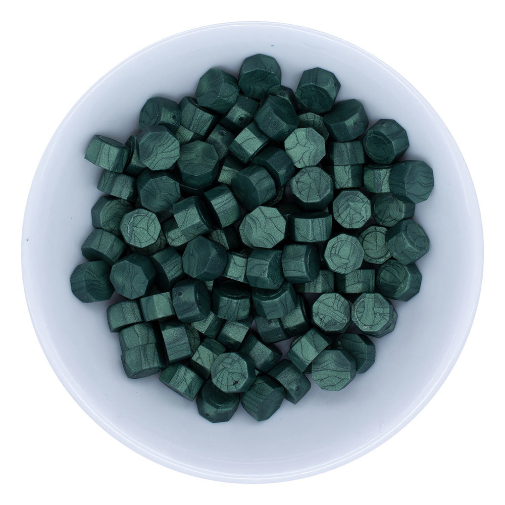 Spellbinders Green Wax Beads (100pcs) (WS-043)