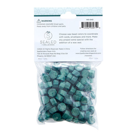 Spellbinders Green Wax Beads (100pcs) (WS-043)