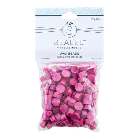 Spellbinders Fuchsia Wax Beads (100pcs) (WS-039) (OUTLET) Spellbinders Fuchsia Wax Beads (100pcs) (WS-039) (OUTLET)
