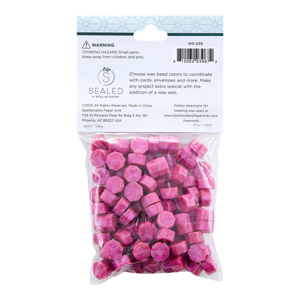 Spellbinders Fuchsia Wax Beads (100pcs) (WS-039) (OUTLET) Spellbinders Fuchsia Wax Beads (100pcs) (WS-039) (OUTLET)