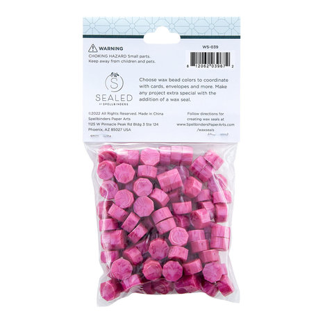 Spellbinders Fuchsia Wax Beads (100pcs) (WS-039) (OUTLET) Spellbinders Fuchsia Wax Beads (100pcs) (WS-039) (OUTLET)
