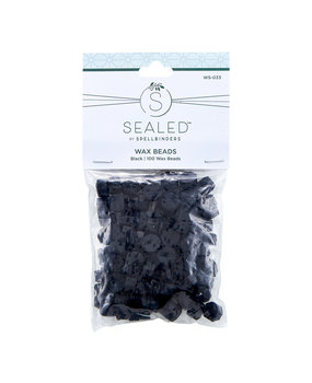 Spellbinders Black Wax Beads (100pcs) (WS-033)