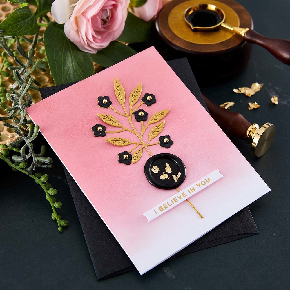 Spellbinders Black Wax Beads (100pcs) (WS-033)