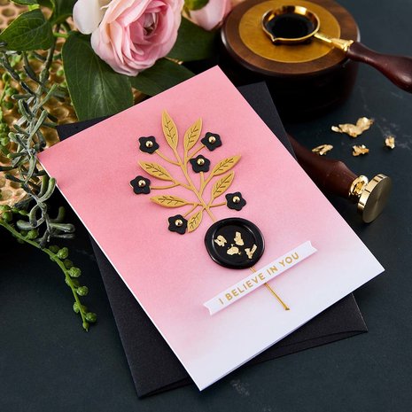 Spellbinders Black Wax Beads (100pcs) (WS-033)