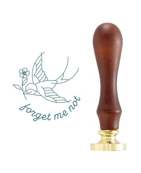 Spellbinders Forget Me Not Wax Seal Stamp (WS-008) (OUTLET)