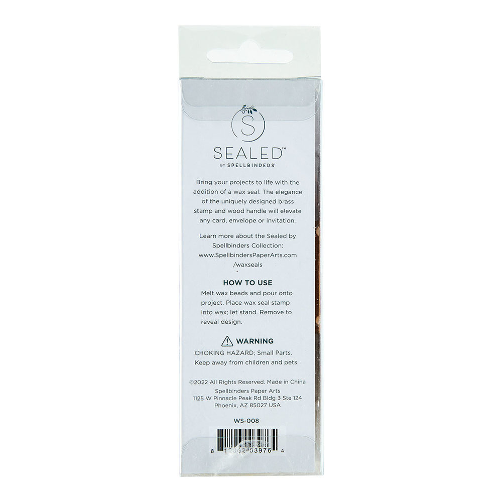 Spellbinders Forget Me Not Wax Seal Stamp (WS-008) (OUTLET) Spellbinders Forget Me Not Wax Seal Stamp (WS-008) (OUTLET)