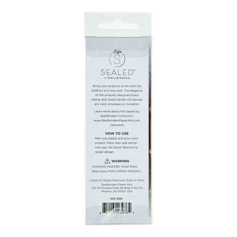 Spellbinders Forget Me Not Wax Seal Stamp (WS-008) (OUTLET) Spellbinders Forget Me Not Wax Seal Stamp (WS-008) (OUTLET)