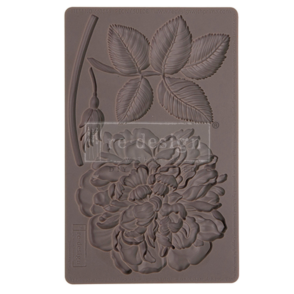 Re-Design with Prima Peony Suede 5x8 Inch Decor Mould (663544) (DISCONTINUED)