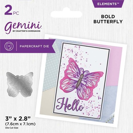 Gemini Statement Cut-in Cut-Out Bold Butterfly Elements Dies (GEM-MD-ELE-BOBUT) (DISCONTINUED)