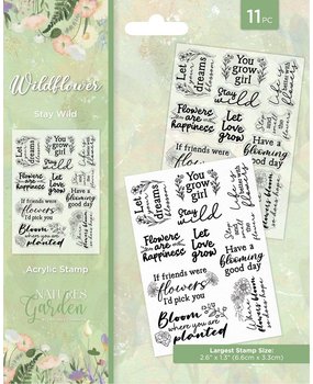 Crafter's Companion Wildflower Clear Stamp Stay Wild (NG-WILD-CA-ST-STWI) (OUTLET)