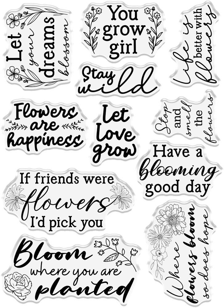 Crafter's Companion Wildflower Clear Stamp Stay Wild (NG-WILD-CA-ST-STWI) (OUTLET) Crafter's Companion Wildflower Clear Stamp Stay Wild (NG-WILD-CA-ST-STWI) (OUTLET)