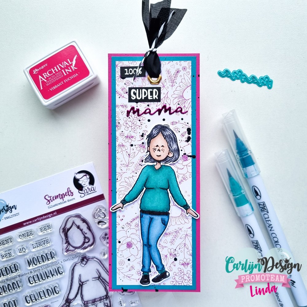 CarlijnDesign Mooie Mensen Moeder Clear Stamps (CDSL-0001) (DISCONTINUED)