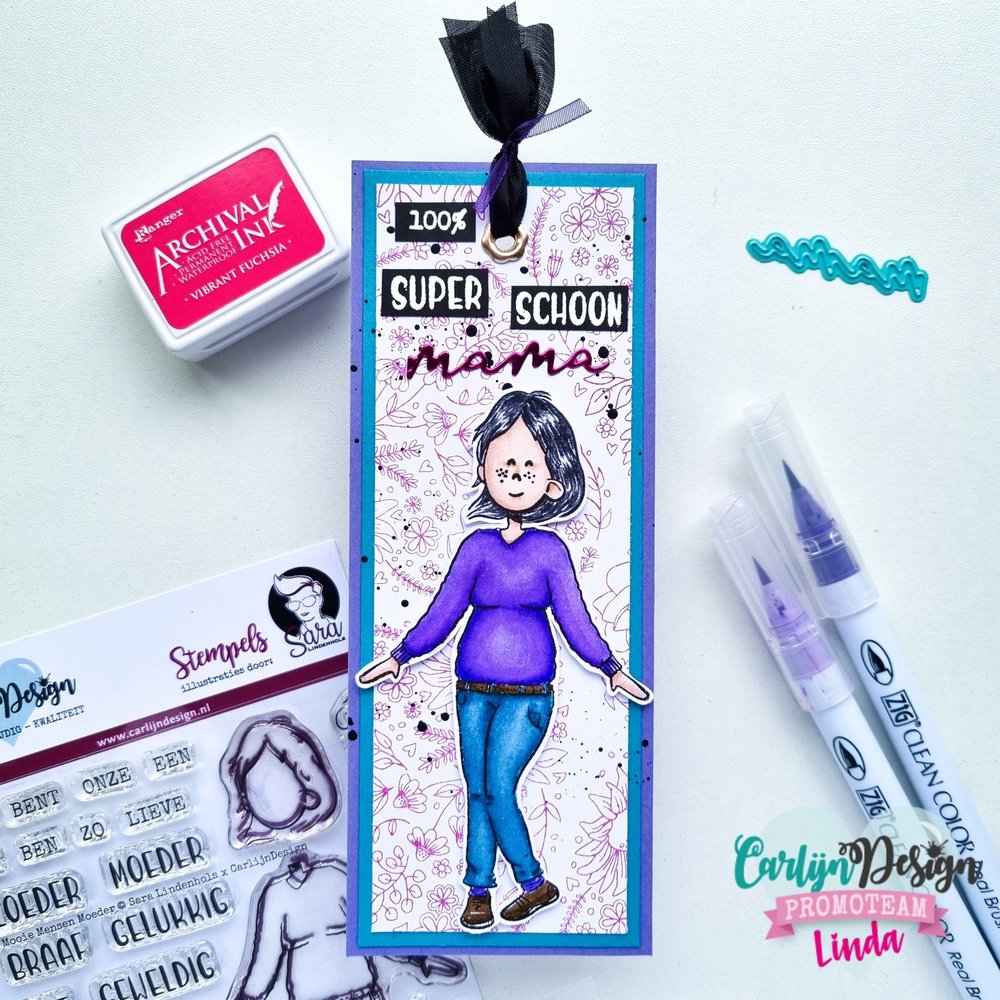 CarlijnDesign Mooie Mensen Moeder Clear Stamps (CDSL-0001) (DISCONTINUED)