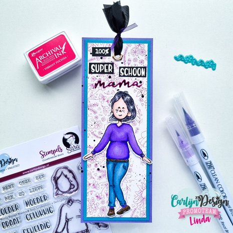 CarlijnDesign Mooie Mensen Moeder Clear Stamps (CDSL-0001) (DISCONTINUED)