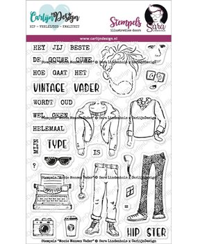 CarlijnDesign Mooie Mensen Vader Clear Stamps (CDSL-0002) (DISCONTINUED)